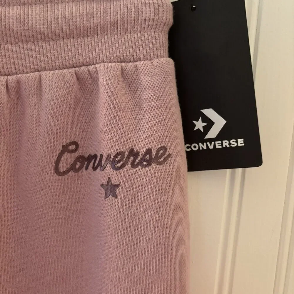 NWT Converse Sweat Pants Phantom Violet Girls XL